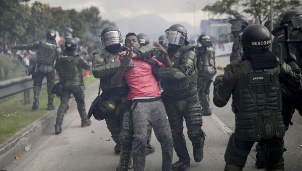 Kolombiya, protesto - Sputnik Türkiye