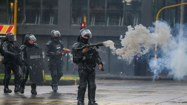 Kolombiya’da hükümet karşıtı protestolar - Sputnik Türkiye
