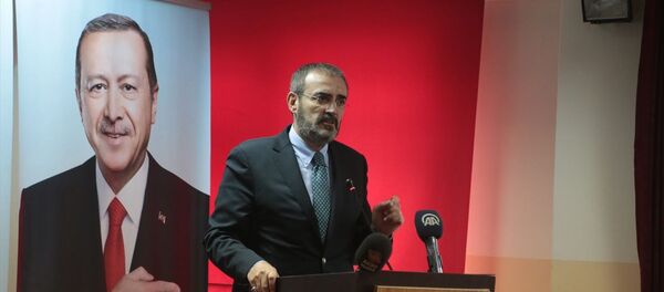 AK Parti Genel Başkan Yardımcısı Mahir Ünal, Kahramanmaraş'ta, partisinin Pazarcık İlçe Danışma Meclisi'ne katıldı. - Sputnik Türkiye