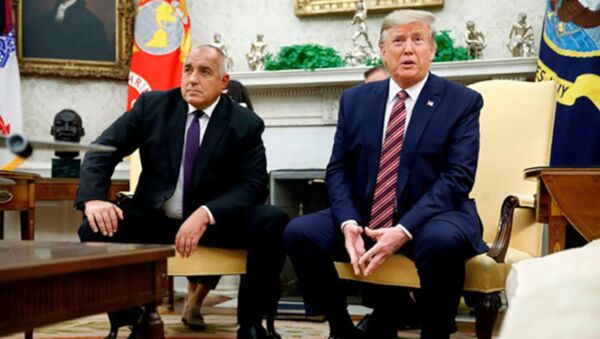 ABD Başkanı Donald Trump, Bulgaristan Başbakanı Boyko Borisov ile Beyaz Saray'da bir araya geldi. - Sputnik Türkiye