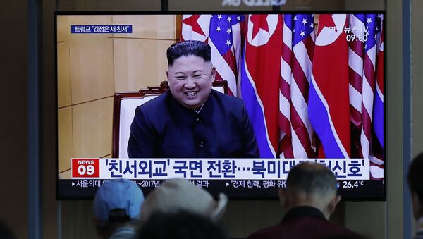 Kuzey Kore-kim Jong-un-füze denemesi - Sputnik Türkiye