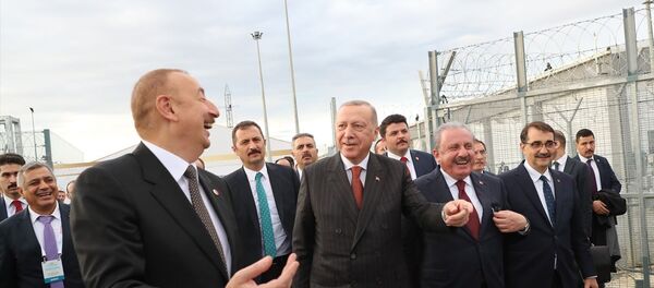 MS4 Trans Anadolu Doğal Gaz Boru Hattı'nın (TANAP) Avrupa bağlantısı açılış töreni - Sputnik Türkiye