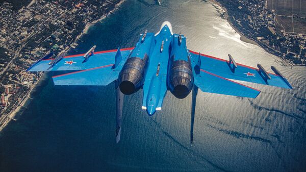 Rus Hava Kuvvetleri uçaklarının uçuş sırasında çekilen fotoğrafları - Sputnik Türkiye