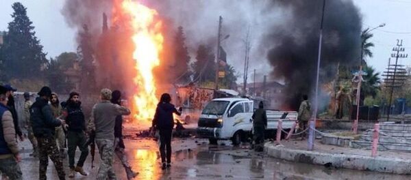 Rasulayn'daki bombalı araç saldırısı - Sputnik Türkiye