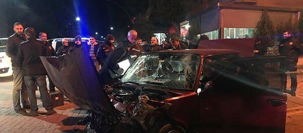 'Dur' ihtarına uymayıp kaçarken kaza yaptı, otomobilinden cephanelik çıktı - Sputnik Türkiye