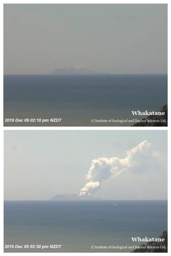 Yeni Zelanda'da yanardağ patladı: 5 ölü, çok sayıda kayıp var - Sputnik Türkiye