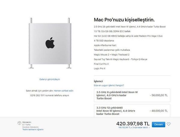 Apple Mac Pro'nun Türkiye fiyatı belli oldu - Sputnik Türkiye
