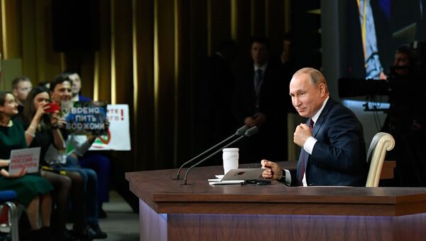 Vladimir Putin'in büyük yıl sonu basın toplantısı - Sputnik Türkiye