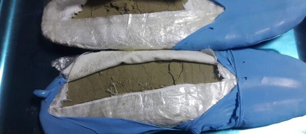 Ayakkabı tabanındaki esrar Ayakkabı tabanındaki esrar - Sputnik Türkiye