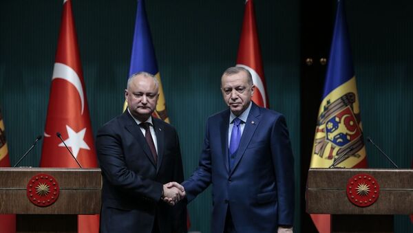 Türkiye Cumhurbaşkanı Recep Tayyip Erdoğan ve Moldova Cumhurbaşkanı Igor Dodon - Sputnik Türkiye