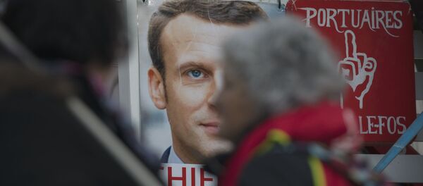 Macron, emelilik reformu, grev - Sputnik Türkiye