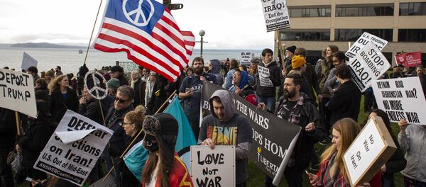 ABD'de olası İran ve Irak savaşına karşı protestolar - Sputnik Türkiye