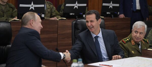 Putin, Esad - Sputnik Türkiye