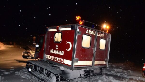 Bitlis Nemrut kar ambulans - Sputnik Türkiye