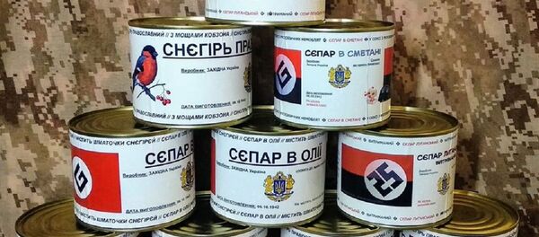 Ukrayna’da ‘Rus bebeklerin parçalarını içeren’ konserveler - Sputnik Türkiye