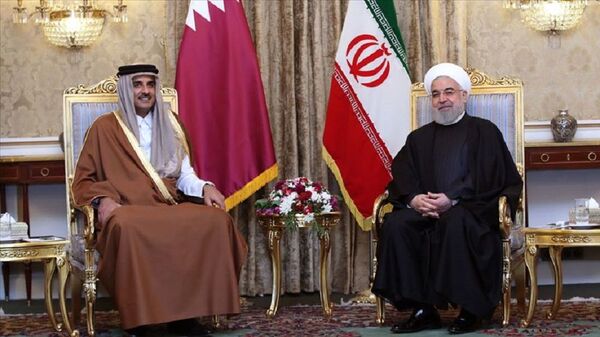 Katar Emiri Al Sani İran Cumhurbaşkanı Ruhani ile görüştü - Sputnik Türkiye