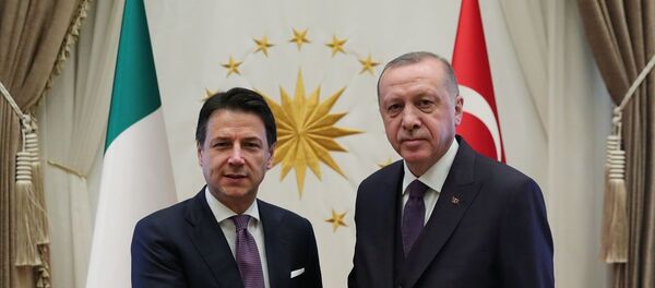 Recep Tayyip Erdoğan, Giuseppe Conte - Sputnik Türkiye