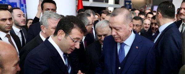 İstanbul Büyükşehir Belediye Başkanı Ekrem İmamoğlu'nun Cumhurbaşkanı Recep Tayyip Erdoğan - Sputnik Türkiye