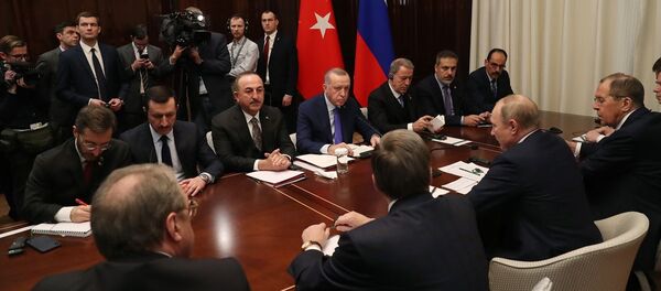 Recep Tayyip Erdoğan-Vladimir Putin, Berlin, Libya Zirvesi - Sputnik Türkiye