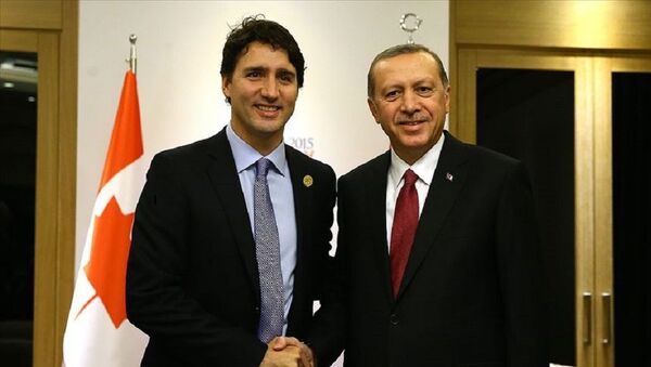  Recep Tayyip Erdoğan, Justin Trudeau  - Sputnik Türkiye