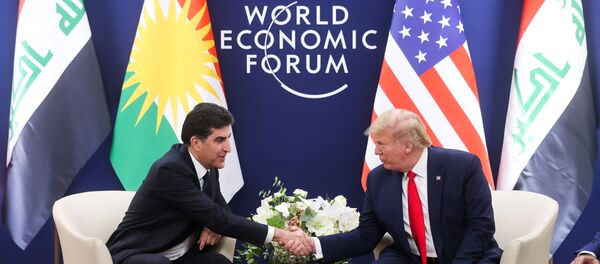 Davos'ta Donald Trump-Neçirvan Barzani görüşmesi - Sputnik Türkiye
