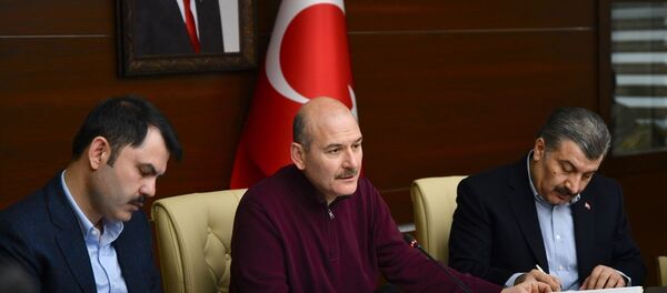 Süleyman Soylu-Fahrettin Koca-Murat Kurum  - Sputnik Türkiye