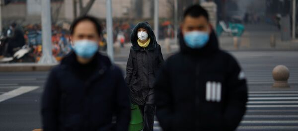 Pekin - Çin - koronavirüs - maske - Sputnik Türkiye