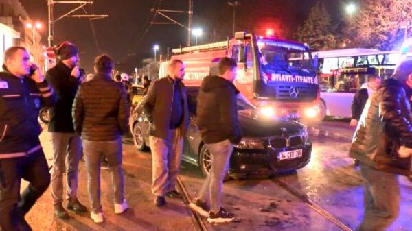 Beyazıt'ta tramvay yolunda kaza: Seferler aksadı - Sputnik Türkiye