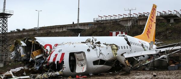 Sabiha Gökçen Havalimanı'na iniş yapan uçak pistten çıktı - Sputnik Türkiye