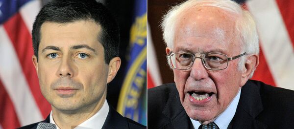 Pete Buttigieg - Bernie Sanders - Sputnik Türkiye
