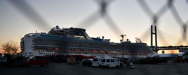 Japonya’da koronavirüs şüphesiyle karantinaya alınan cruise gemisi ‘Diamond Princess’ - Sputnik Türkiye