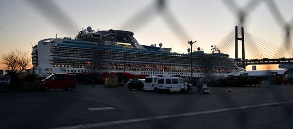 Japonya’da koronavirüs şüphesiyle karantinaya alınan cruise gemisi ‘Diamond Princess’ - Sputnik Türkiye