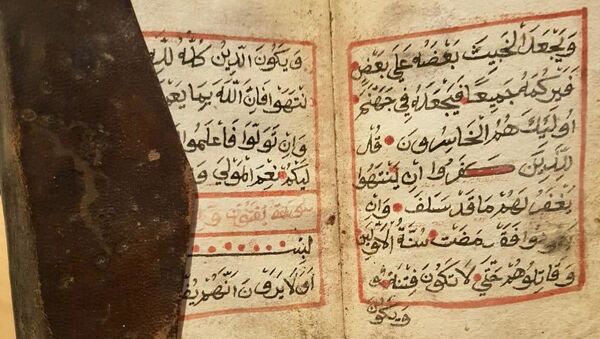 Muğla'da ceylan derisi ciltli 900 yıllık el yazması Kuran ele geçirildi - Sputnik Türkiye
