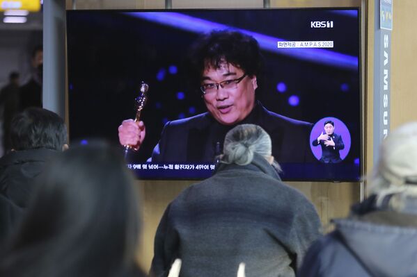 Bu yıl 92.’si gerçekleşen Oscar Ödülleri’ne damga vuran Güney Kore yapımı Parazit filminin kazandığı ödüller, ülkede büyük bir coşkuyla karşılandı. - Sputnik Türkiye