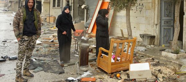 Sivillerin geri döndüğü Maarat el Numan kenti - Sputnik Türkiye