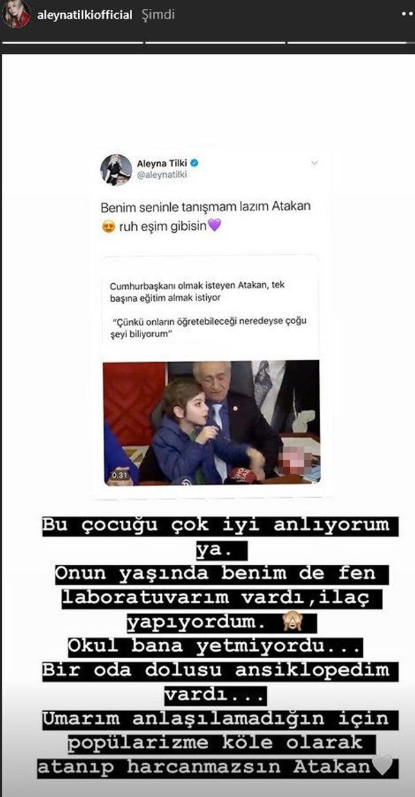 Atakan Kayalar'dan kendisine 'Tanışmamız lazım' diyen Aleyna Tilki'ye yanıt: Aleyna Tilki dinlemem - Sputnik Türkiye