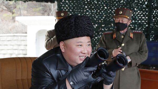 Kuzey Kore Lideri Kim Jong-un, ordunun tatbikatına katıldı. - Sputnik Türkiye