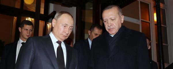 Recep Tayyip Erdoğan ve Vladimir Putin: Moskova'daki zirvenin bitiminde - Sputnik Türkiye