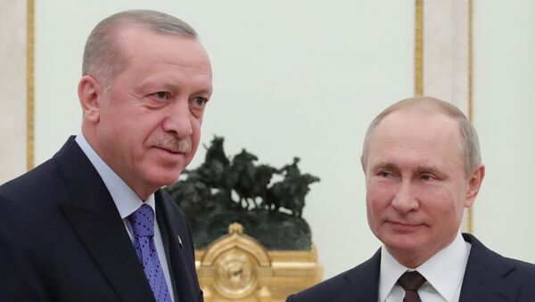 Recep Tayyip Erdoğan-Vladimir Putin - Sputnik Türkiye