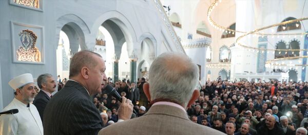 Recep Tayyip Erdoğan, Çamlıca Camisi, cuma namazı Recep Tayyip Erdoğan, Çamlıca Camisi, cuma namazı - Sputnik Türkiye