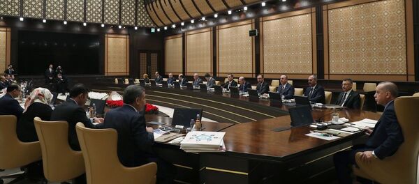 Cumhurbaşkanı Recep Tayyip Erdoğan, Sağlık Politikaları Kurulu Toplantısı'na başkanlık etti. Foto Muhabiri Mustafa Kamacı - Sputnik Türkiye