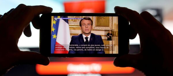 Macron'dan koronavirüs açıklaması - Sputnik Türkiye