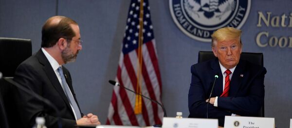 ABD Başkanı Donald Trump, yeni tip koronavirüs (Kovid-19) ile ilgili son durumu, eyalet valileri ile değerlendirdi - Sputnik Türkiye