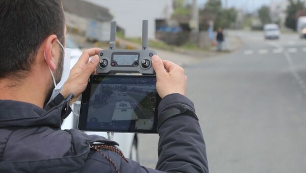 sokağa çıkması kısıtlanan vatandaşlar dron ile denetlendi - Sputnik Türkiye
