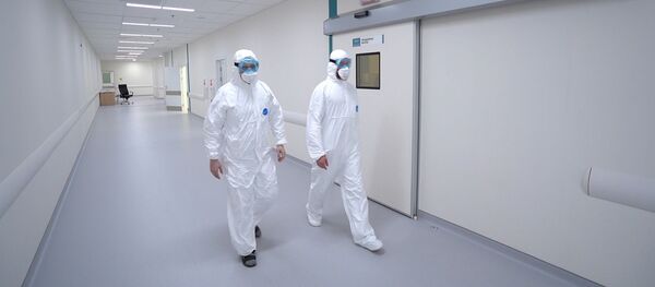 Moskova bölgesindeki koronavirüs hastanesi Moskova bölgesindeki koronavirüs hastanesi - Sputnik Türkiye