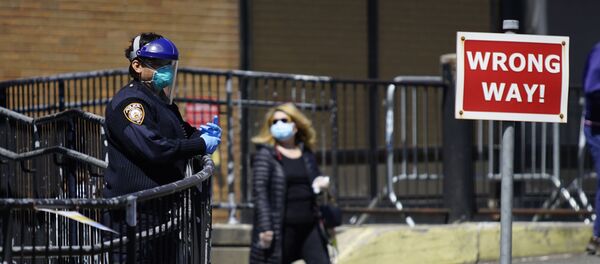 ABD-koronavirüs-polis - Sputnik Türkiye