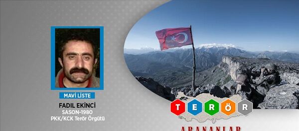Anadolu Ajansı, MİT'in nokta operasyonuyla, PKK'nın ‘Irak/Zap alanı sorumlusu, mavi kategoride aranan Fadıl Ekinci’nin Zap'ta etkisiz hale getirildiğini duyurdu. - Sputnik Türkiye