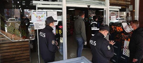 Market, denetim, koronavirüs, sosyal mesafe - Sputnik Türkiye