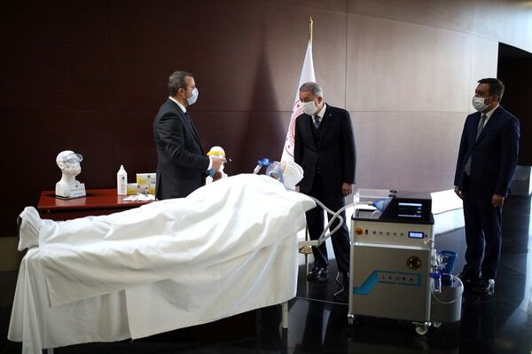 Milli Savunma Bakanlığı, yüzde 100 yerli mekanik solunum cihazı üretti - Sputnik Türkiye