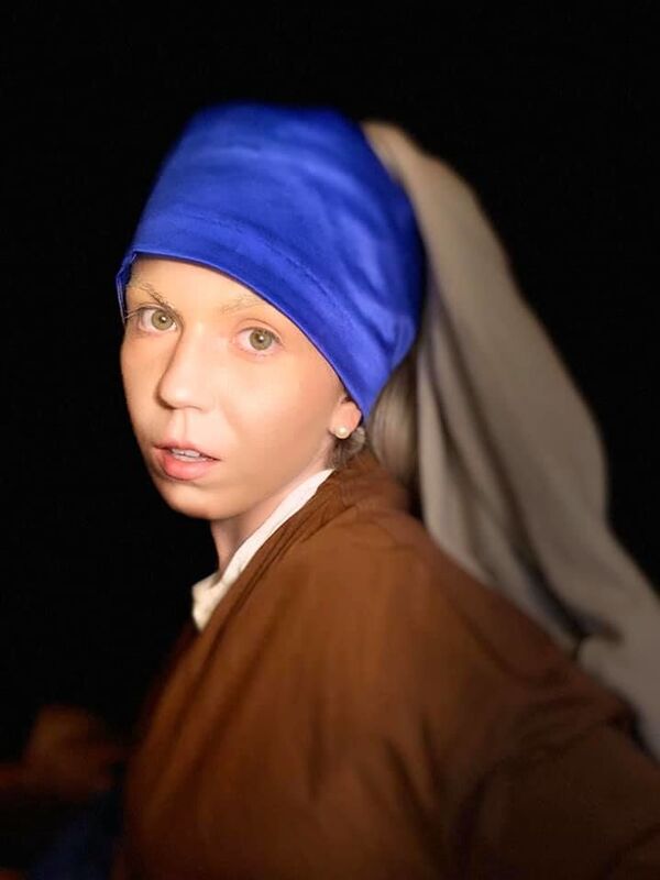 Ruslar karantinada ünlü tablolara ‘dönüştü’ - Sputnik Türkiye